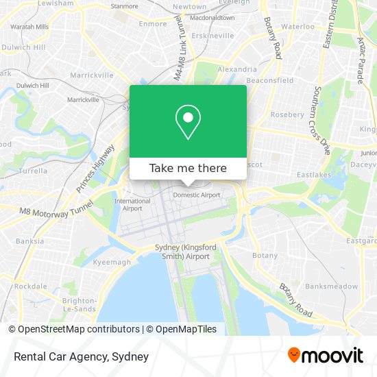 Rental Car Agency map