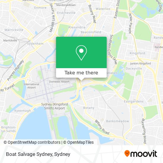 Mapa Boat Salvage Sydney