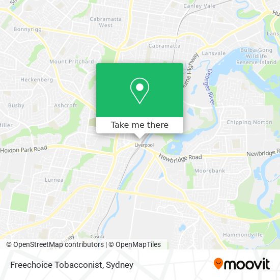 Freechoice Tobacconist map