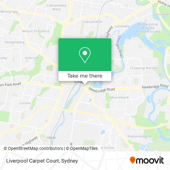 Mapa Liverpool Carpet Court