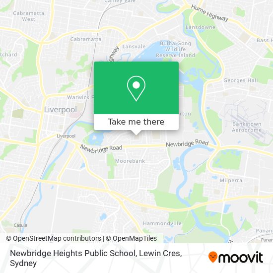 Mapa Newbridge Heights Public School, Lewin Cres