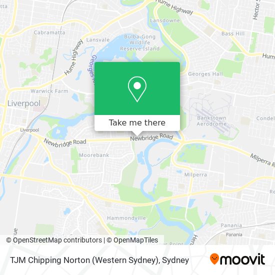 TJM Chipping Norton (Western Sydney) map