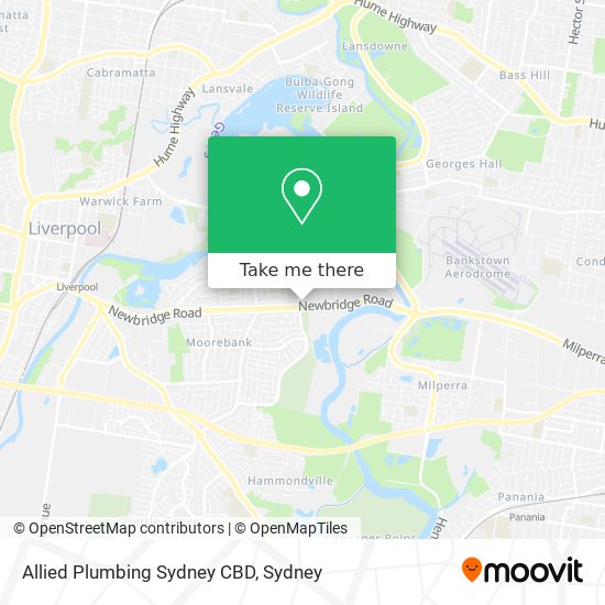 Mapa Allied Plumbing Sydney CBD