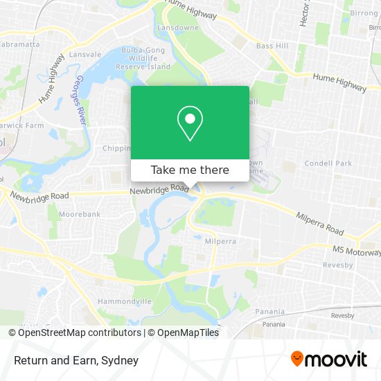 Return and Earn map