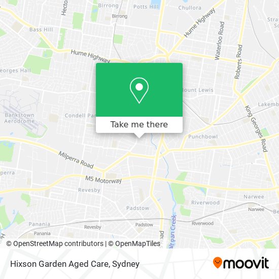 Hixson Garden Aged Care map