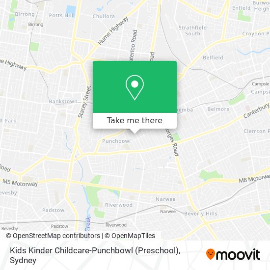 Kids Kinder Childcare-Punchbowl (Preschool) map