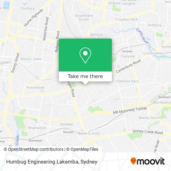 Humbug Engineering Lakemba map