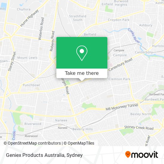 Geniex Products Australia map