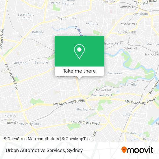 Mapa Urban Automotive Services