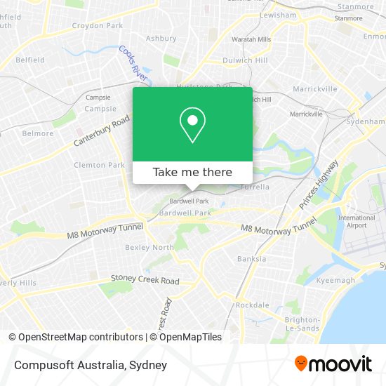 Mapa Compusoft Australia