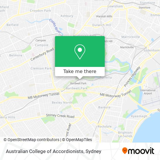 Mapa Australian College of Accordionists