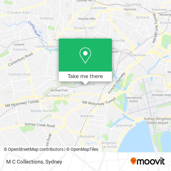 M C Collections map