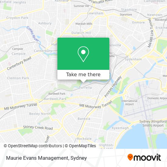 Mapa Maurie Evans Management