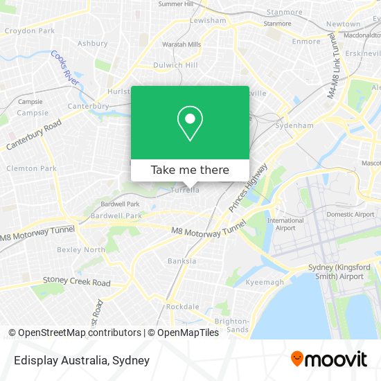 Edisplay Australia map