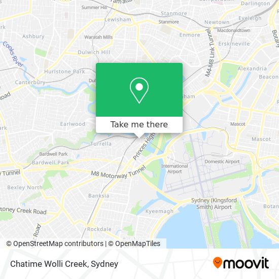 Mapa Chatime Wolli Creek