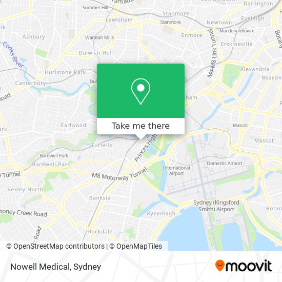 Nowell Medical map