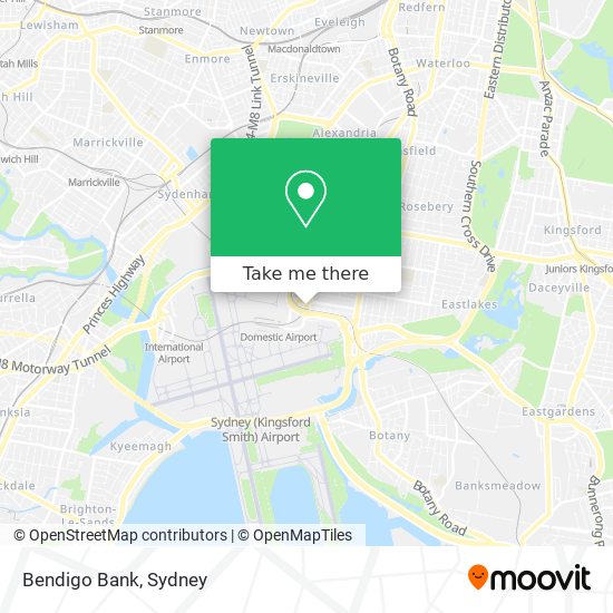 Bendigo Bank map