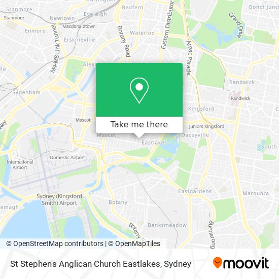 St Stephen's Anglican Church Eastlakes map