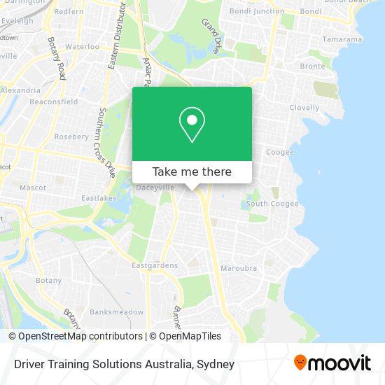 Driver Training Solutions Australia map