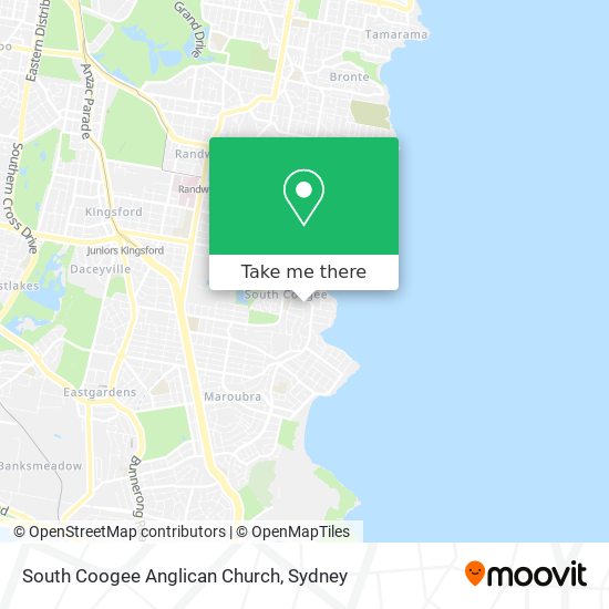 South Coogee Anglican Church map