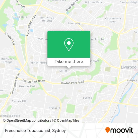 Freechoice Tobacconist map