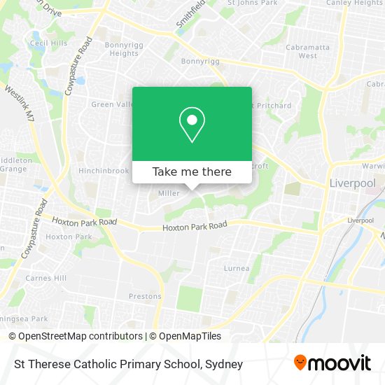 St Therese Catholic Primary School map