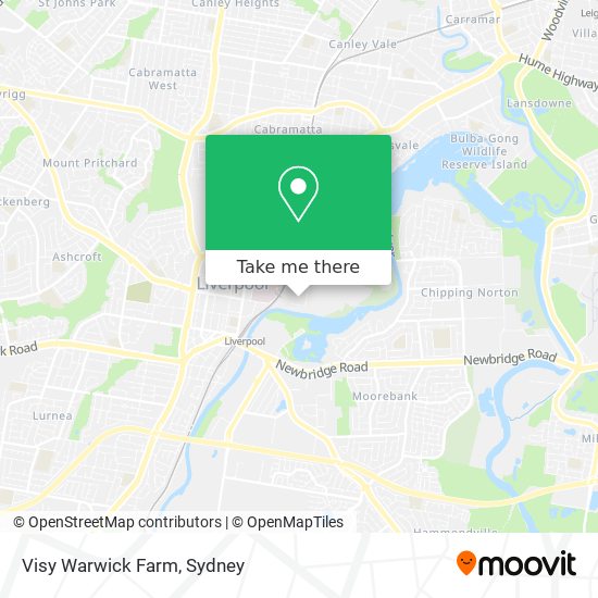 Visy Warwick Farm map