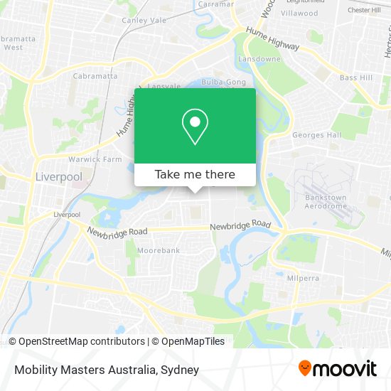 Mobility Masters Australia map