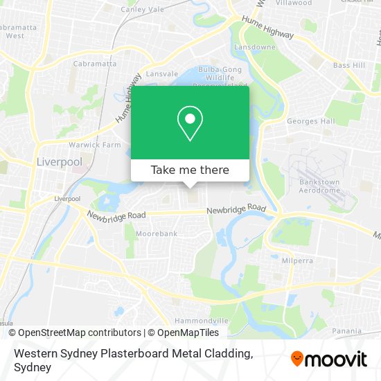 Western Sydney Plasterboard Metal Cladding map