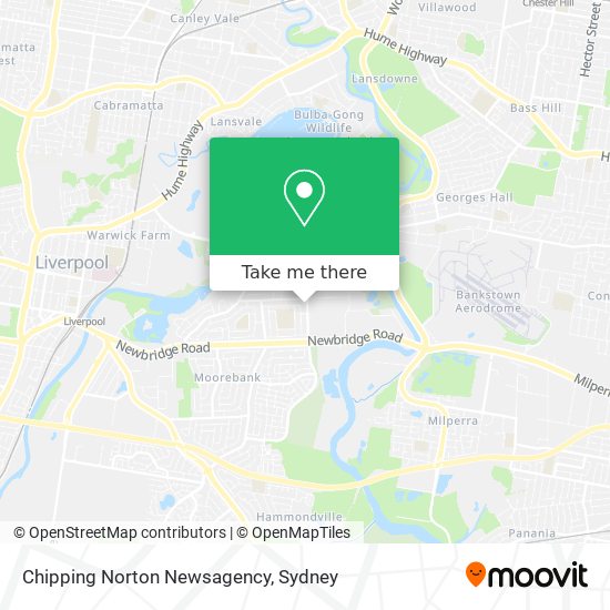 Chipping Norton Newsagency map