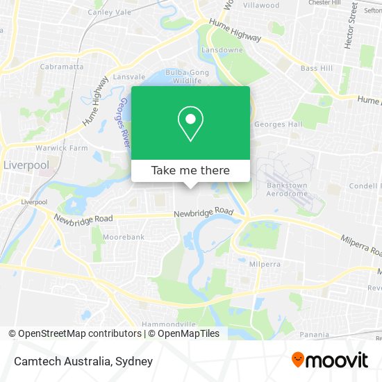 Camtech Australia map