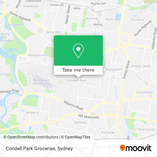 Condell Park Groceries map