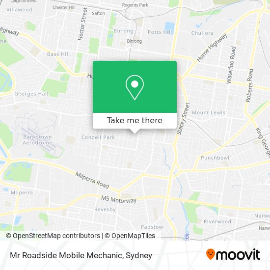 Mapa Mr Roadside Mobile Mechanic