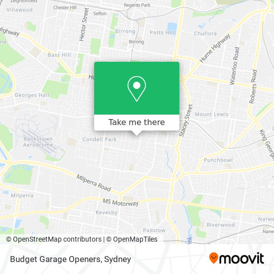 Budget Garage Openers map