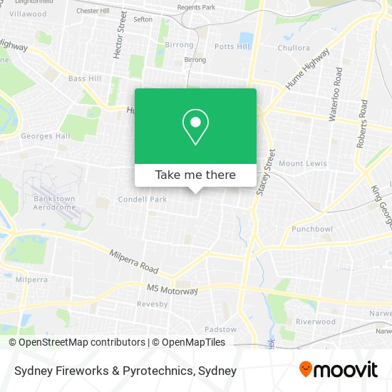 Sydney Fireworks & Pyrotechnics map