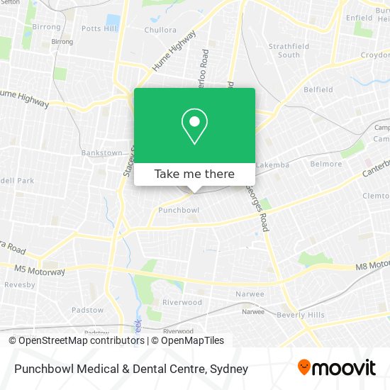 Punchbowl Medical & Dental Centre map
