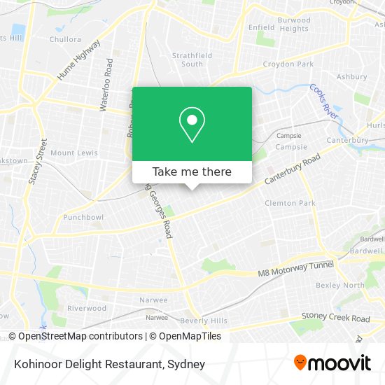 Mapa Kohinoor Delight Restaurant