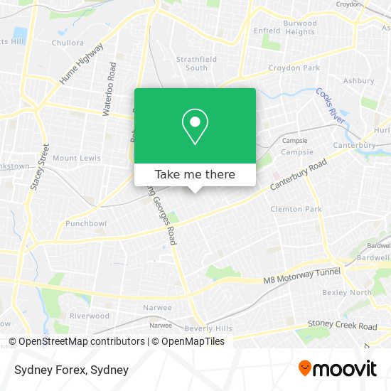 Sydney Forex map
