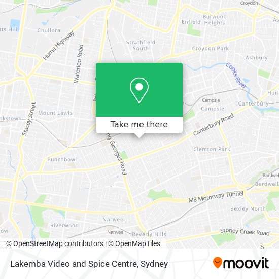 Lakemba Video and Spice Centre map