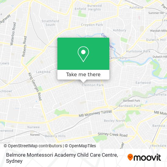 Mapa Belmore Montessori Academy Child Care Centre