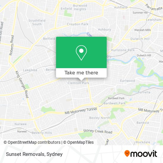 Sunset Removals map