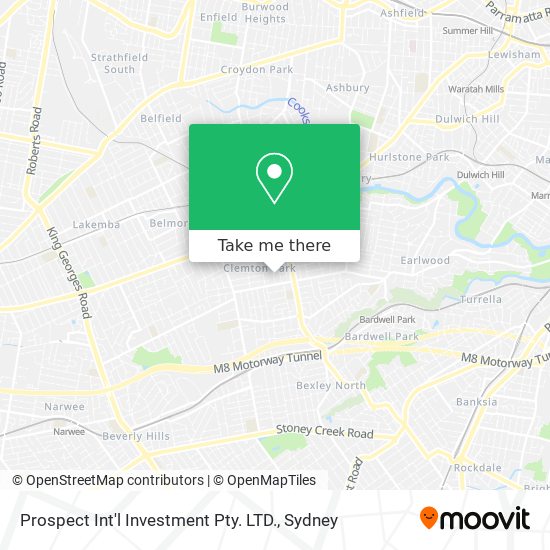 Prospect Int'l Investment Pty. LTD. map