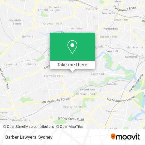 Barber Lawyers map