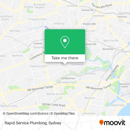 Rapid Service Plumbing map