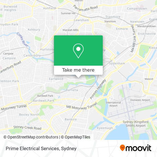 Prime Electrical Services map