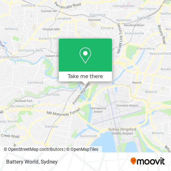 Mapa Battery World