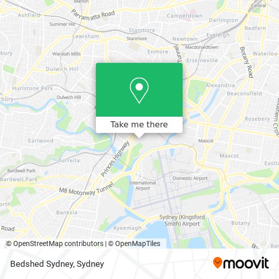 Bedshed Sydney map