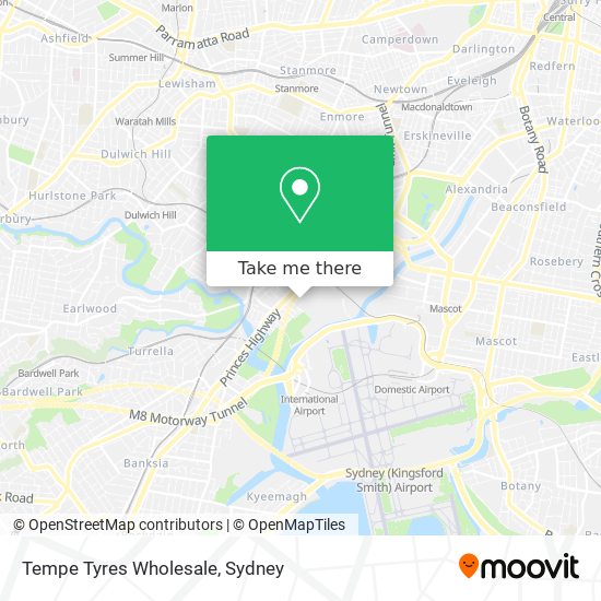 Mapa Tempe Tyres Wholesale