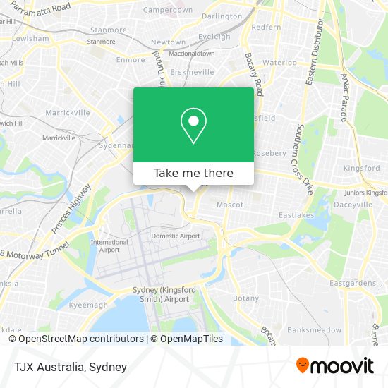 TJX Australia map