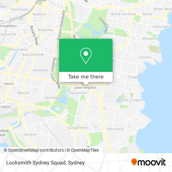 Locksmith Sydney Squad map